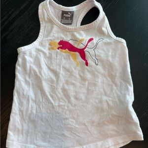 Puma Kids White Tank Top